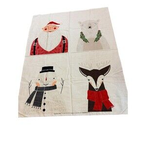 Moda Gingiber Merrymaking Christmas Quilt Fabric Panel Santa Deer 36 x 44